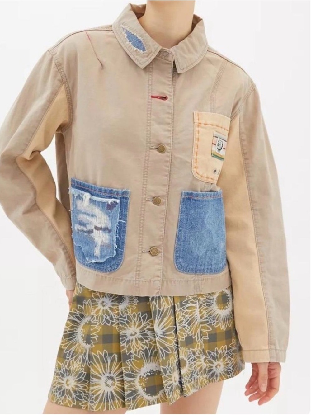 Urban Outfitters BDG patchwork-style utility chore jacket-M